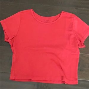Brandy Melville red crop